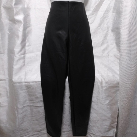 Smooth Fitting BLACK Vegan Leather PANTS L by A NEW DAY - Picture 2 of 11